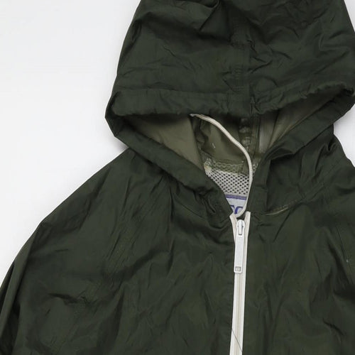 Regatta Mens Green Rain Coat Coat Size L Zip