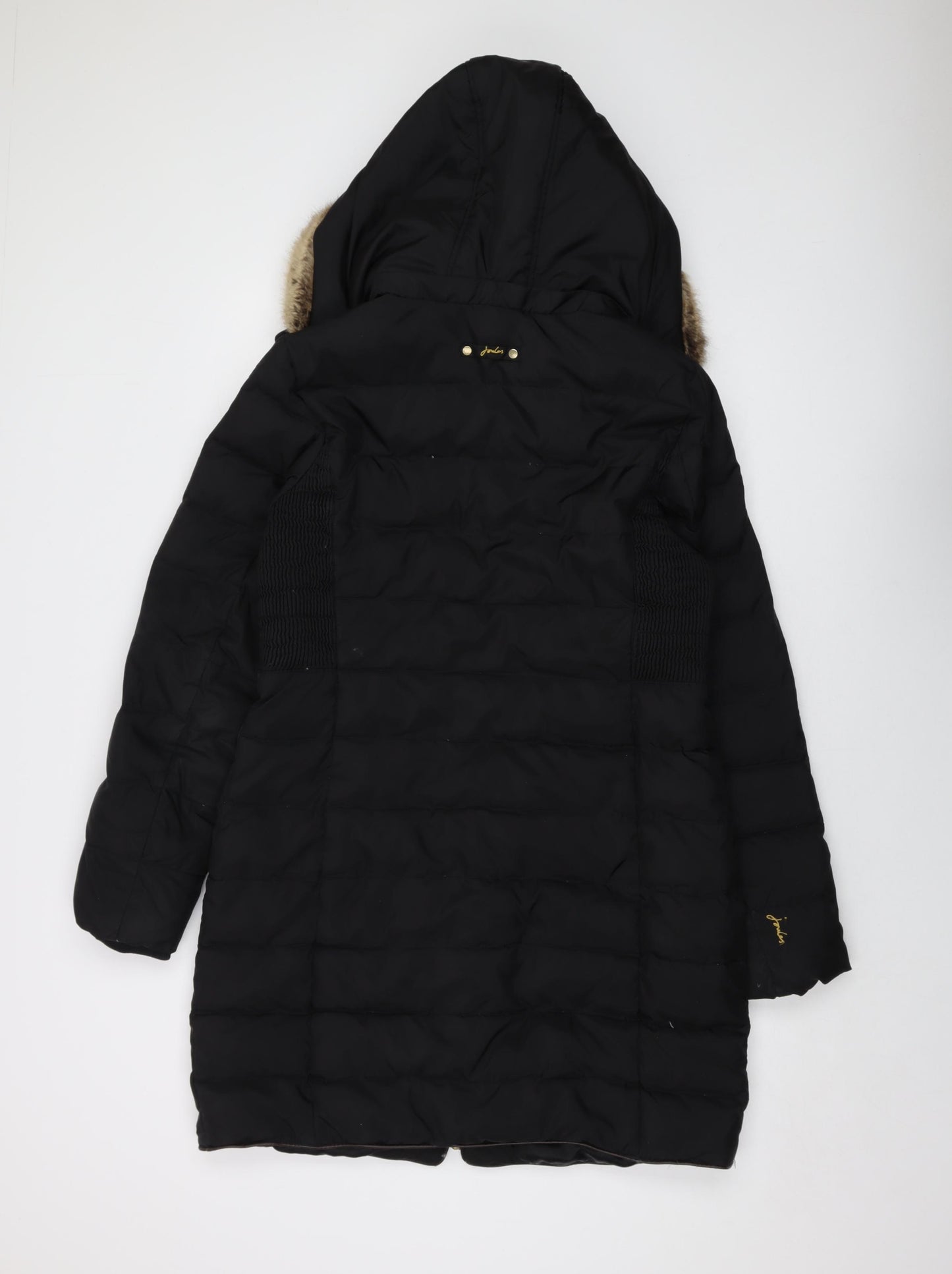 Joules Womens Black Jacket Size 12 Zip