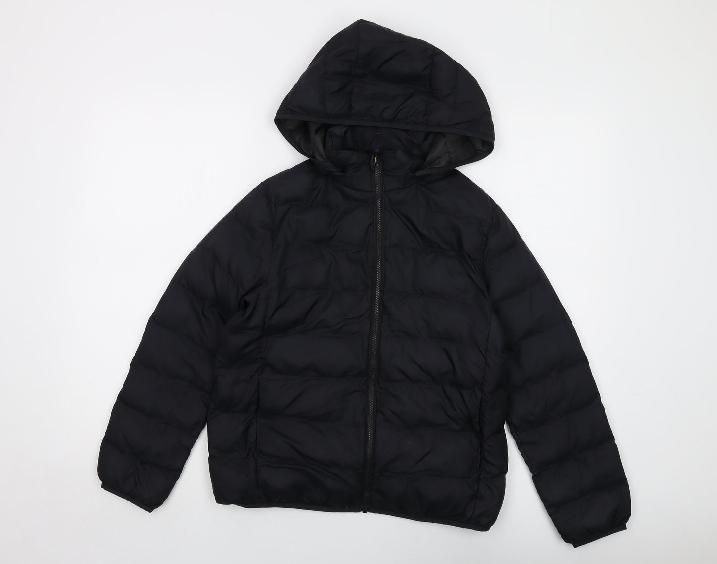 Uniqlo Boys Black Jacket Size 11-12 Years Zip