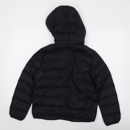 Uniqlo Boys Black Jacket Size 11-12 Years Zip