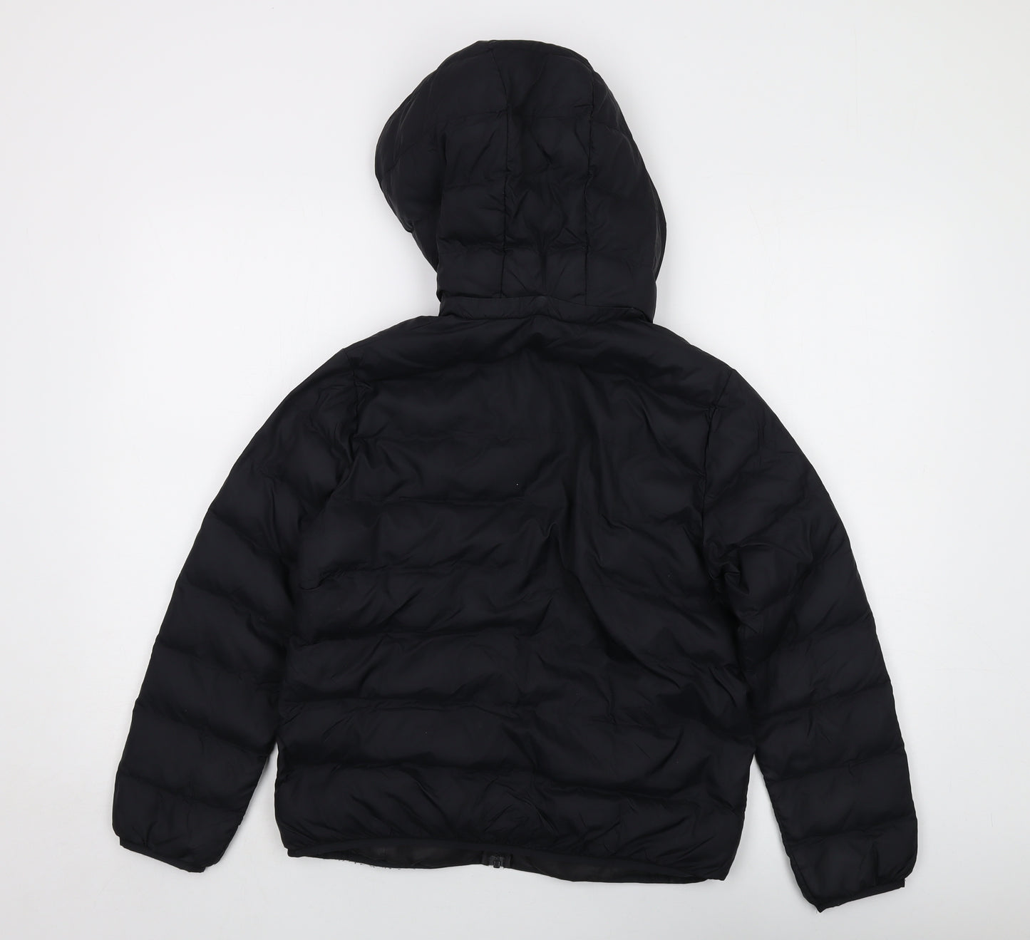 Uniqlo Boys Black Jacket Size 11-12 Years Zip