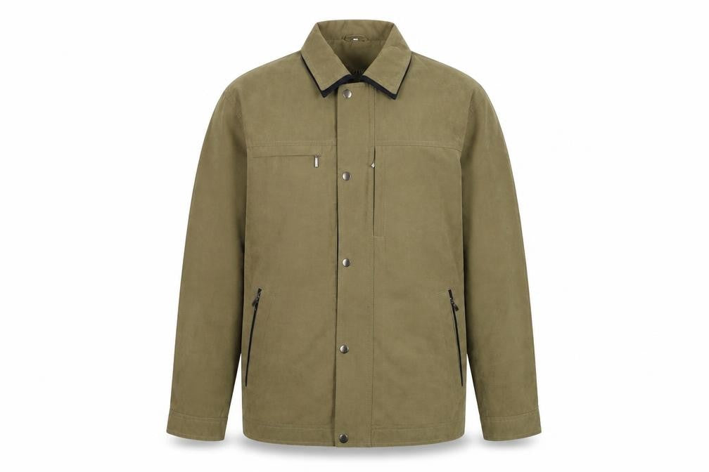 PL-MODE Mens Brown Jacket Size M Zip