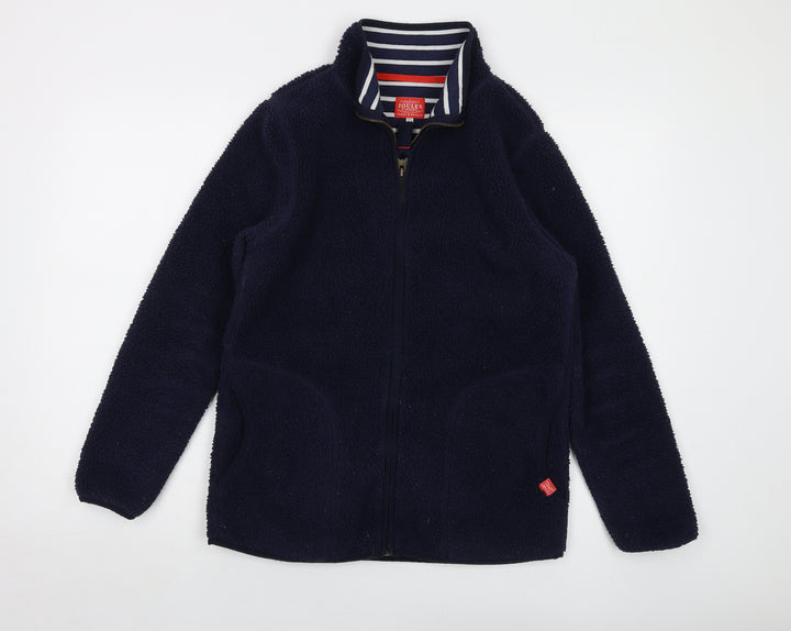 Joues Womens Blue Jacket Size 12 Zip