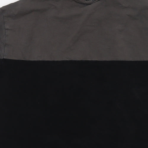 KWD Mens Beige Cotton T-Shirt Size S Crew Neck