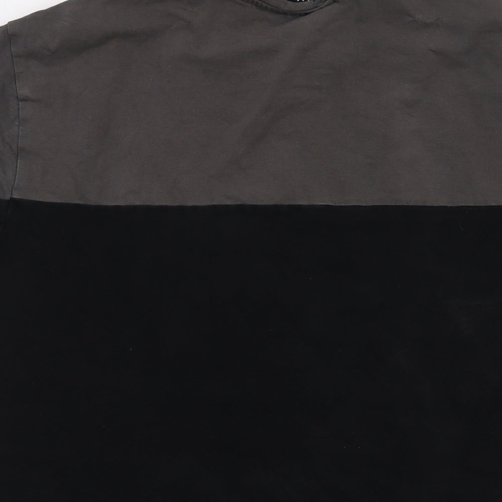 KWD Mens Beige Cotton T-Shirt Size S Crew Neck