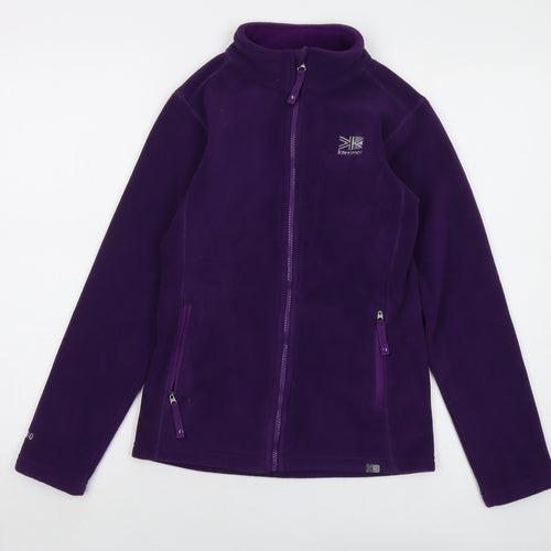 Karrimor Girls Purple Jacket Size 11-12 Years Zip