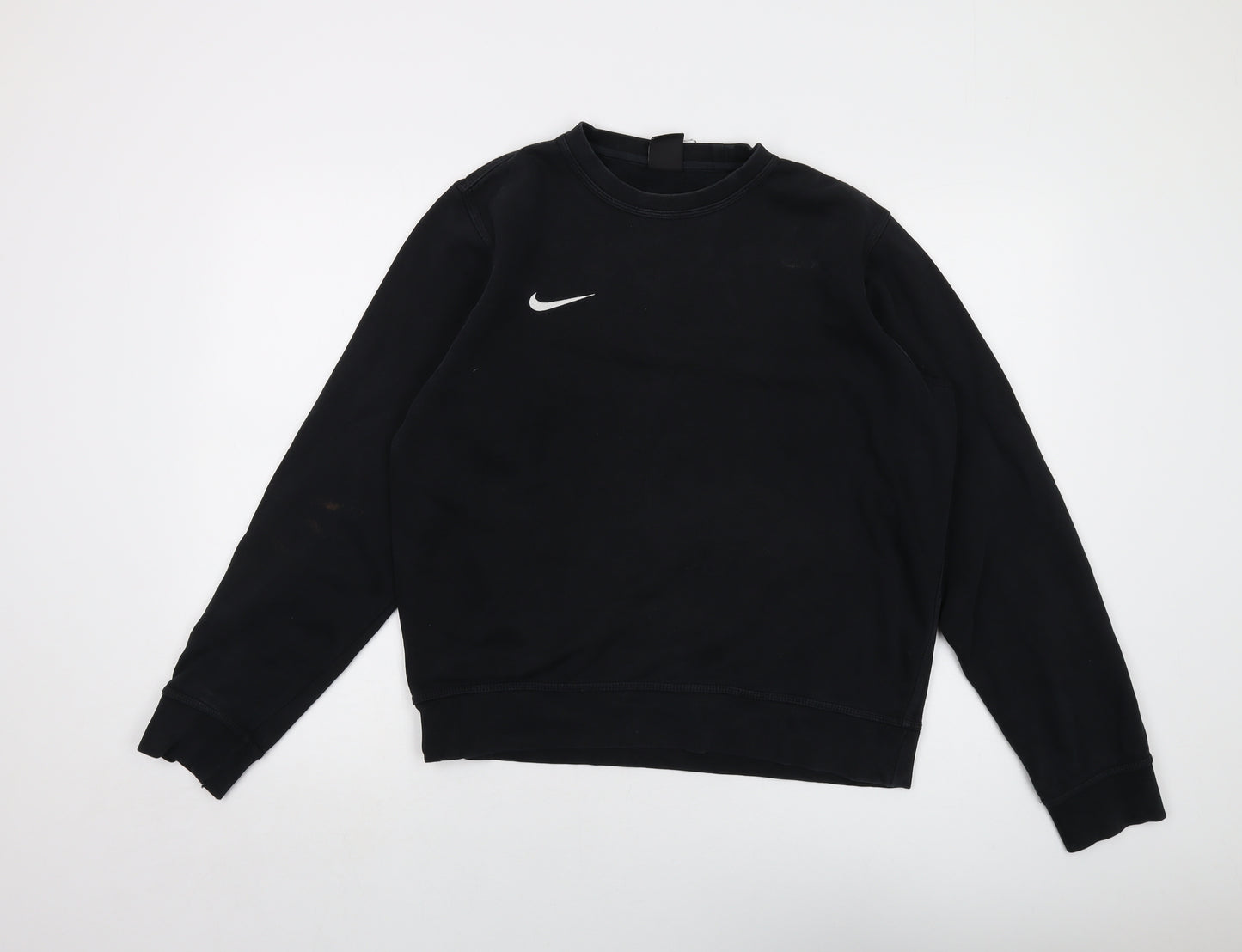 Nike Mens Black Cotton Pullover Sweatshirt Size M