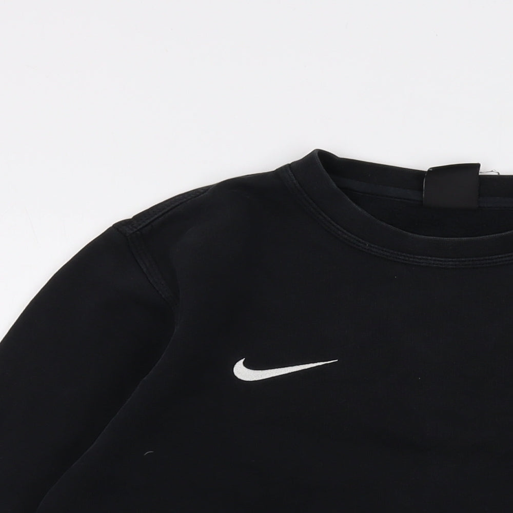 Nike Mens Black Cotton Pullover Sweatshirt Size M