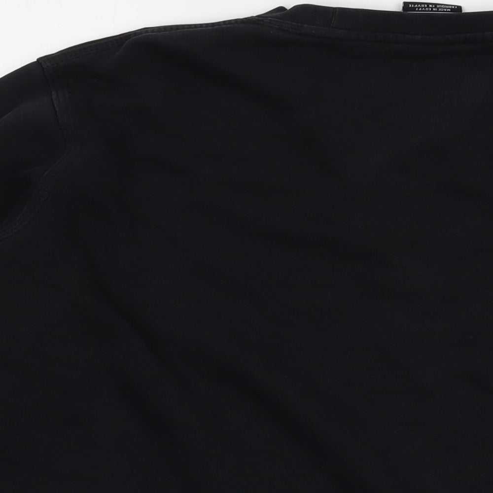 Nike Mens Black Cotton Pullover Sweatshirt Size M