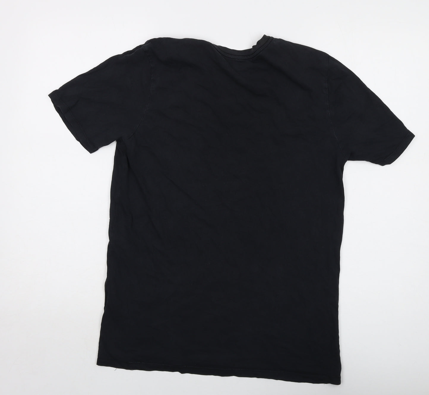 Nike Mens Black Cotton T-Shirt Size M Crew Neck