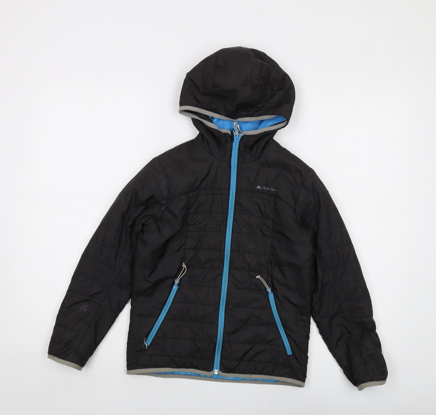 Quechua Boys Black Puffer Jacket Jacket Size 10 Years Zip
