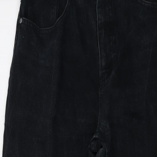 Stealth Womens Blue Cotton Mom Jeans Size 34 in L27 in Regular Button