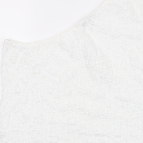 Marks and Spencer Womens White Polyester Basic Tank Size 16 One Shoulder
