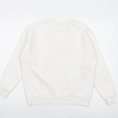 Ramones Womens Ivory Cotton Pullover Sweatshirt Size 10 Pullover