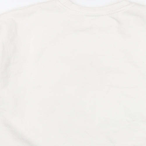 Ramones Womens Ivory Cotton Pullover Sweatshirt Size 10 Pullover