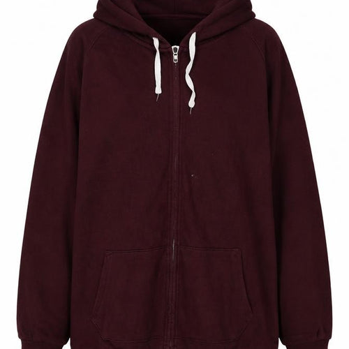Gap Womens Red Cotton Full Zip Hoodie Size XL Zip