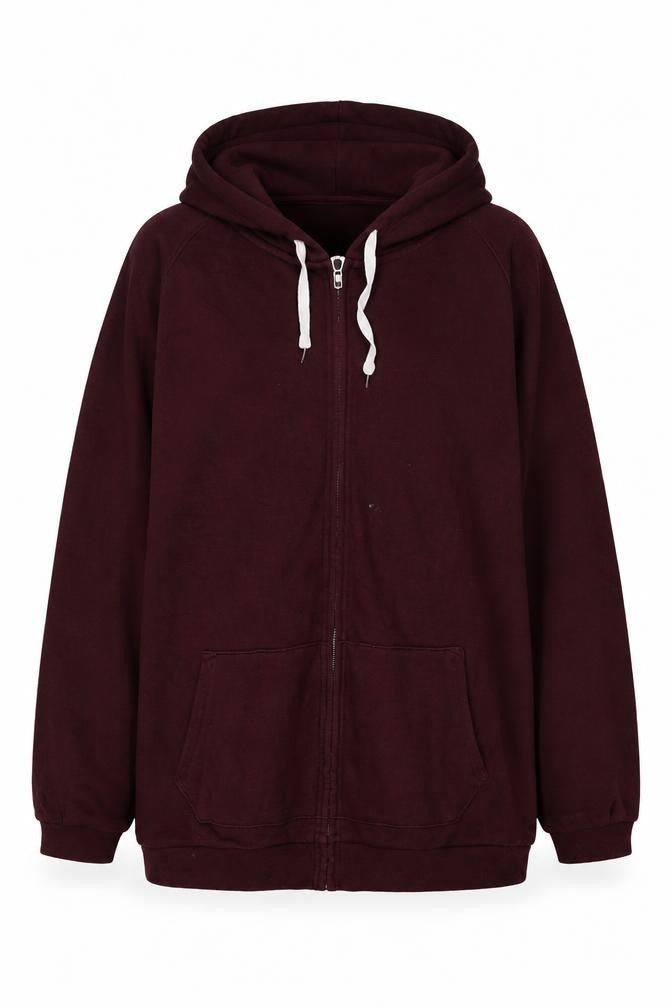 Gap Womens Red Cotton Full Zip Hoodie Size XL Zip