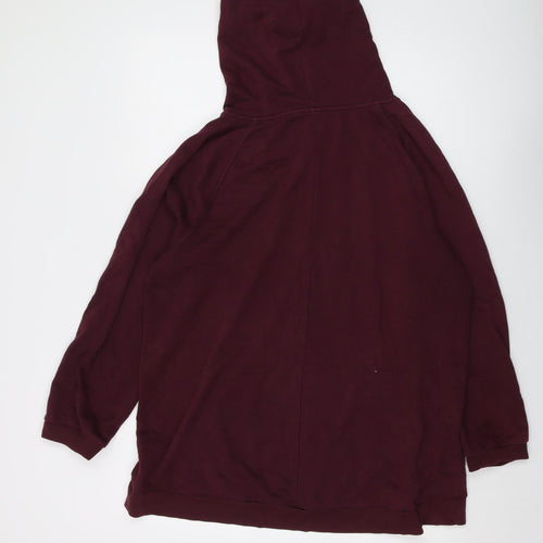 Gap Womens Red Cotton Full Zip Hoodie Size XL Zip
