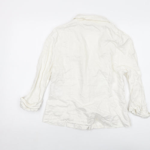 New Look Womens Ivory Jacket Size 12 Button