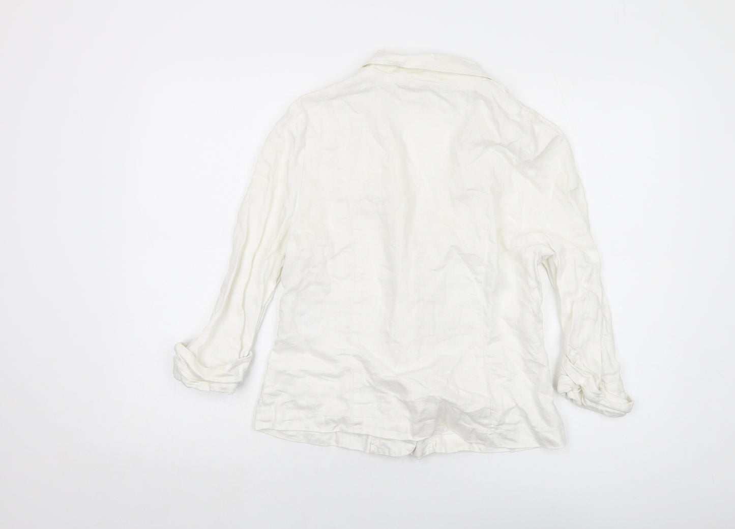 New Look Womens Ivory Jacket Size 12 Button