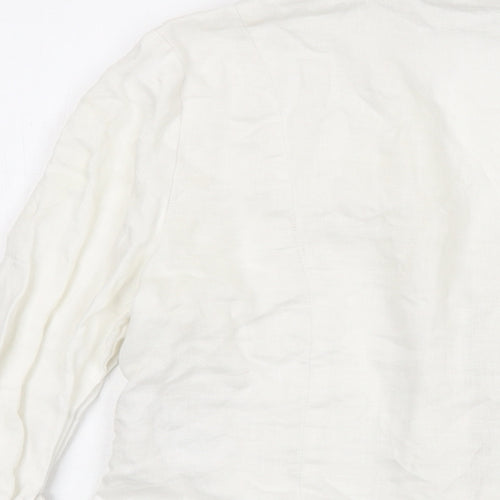 New Look Womens Ivory Jacket Size 12 Button
