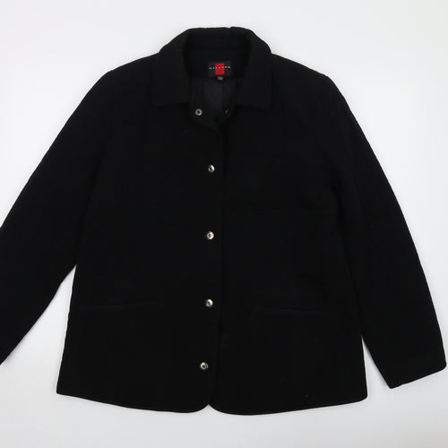 Gallery Womens Black Jacket Size L Snap