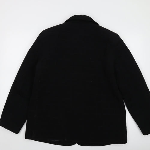 Gallery Womens Black Jacket Size L Snap