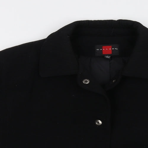 Gallery Womens Black Jacket Size L Snap