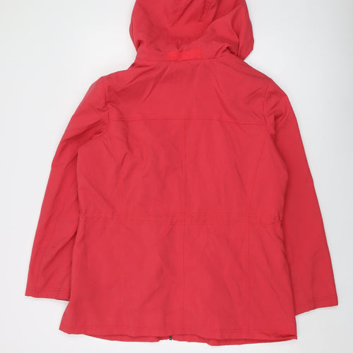 Marks and Spencer Womens Pink Parka Jacket Size 10 Zip