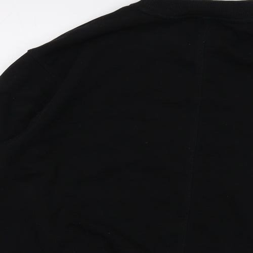 H&M Womens Black Cotton Pullover Sweatshirt Size M Pullover