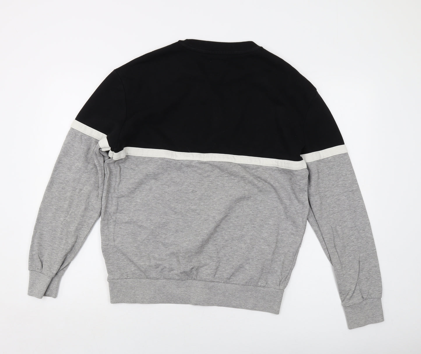 New Look Mens Grey Cotton Pullover Sweatshirt Size S