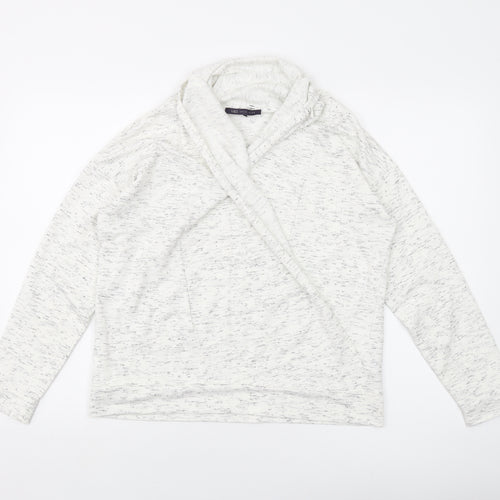 Marks and Spencer Womens Ivory Polyester Pullover Sweatshirt Size 14 Pullover