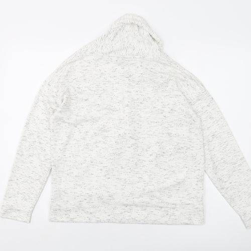Marks and Spencer Womens Ivory Polyester Pullover Sweatshirt Size 14 Pullover