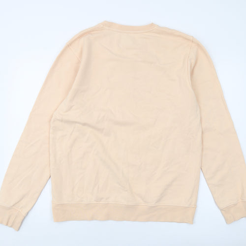 Colorful Standard Mens Pink Cotton Pullover Sweatshirt Size L