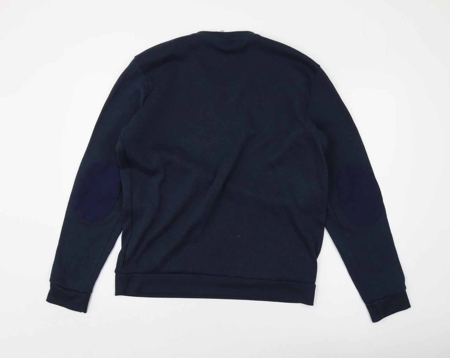 DECATHLON Mens Blue Polyester Pullover Sweatshirt Size 2XL