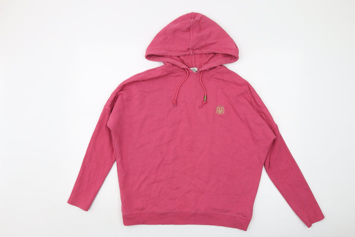 River Island Womens Pink Cotton Pullover Hoodie Size S Pullover