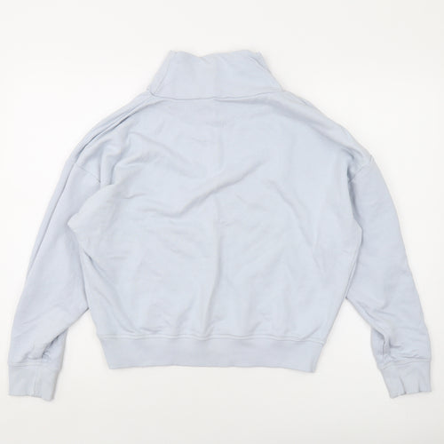 Lidex Womens Blue Cotton Pullover Sweatshirt Size M Pullover