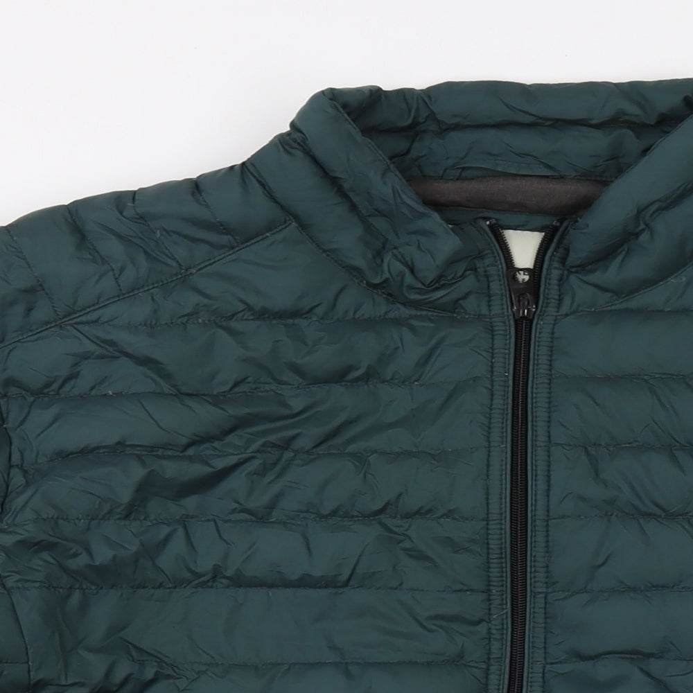 Racing Green Mens Green Puffer Jacket Jacket Size XL Zip