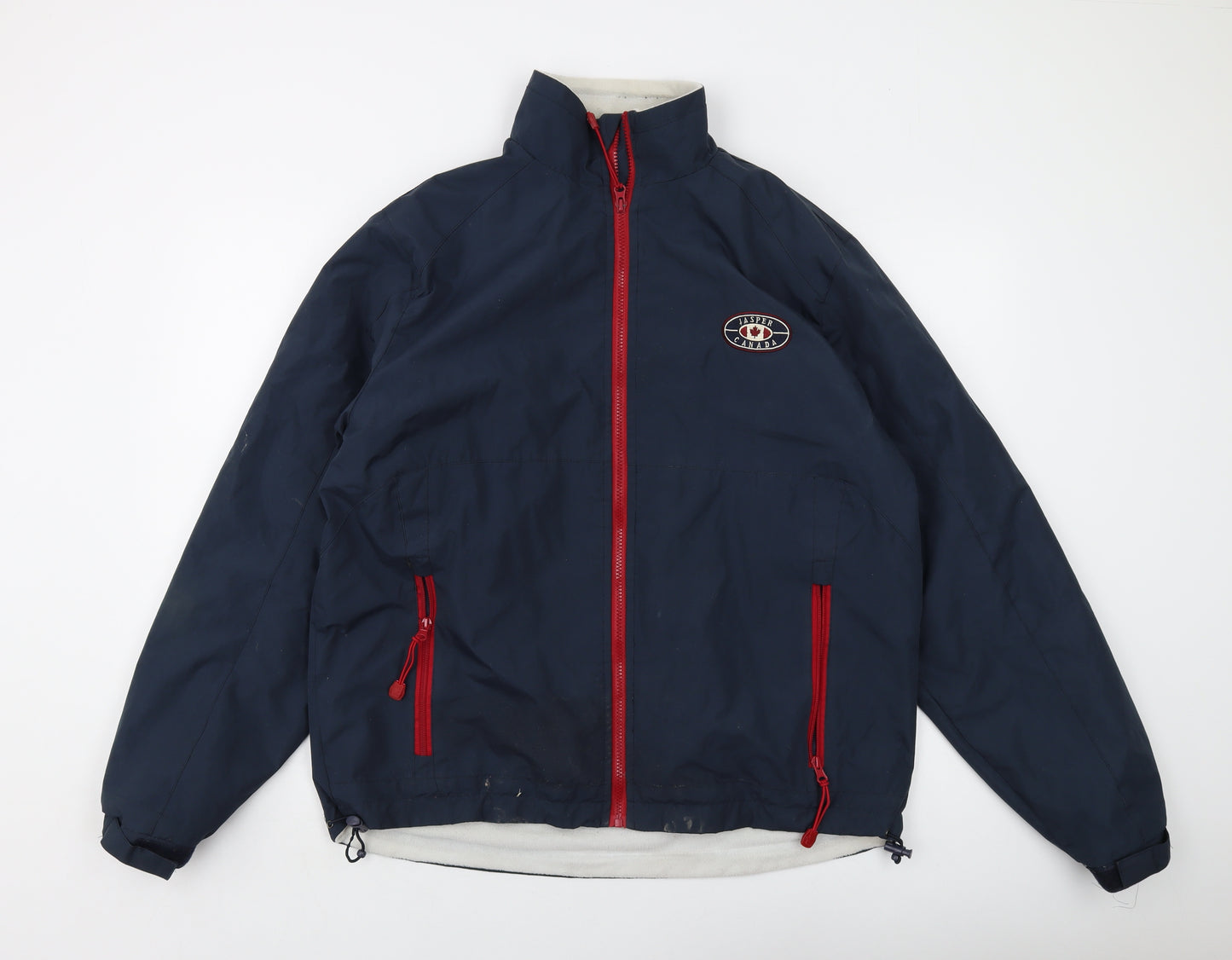 Jasper Canada Mens Blue Jacket Size L Zip - Vintage