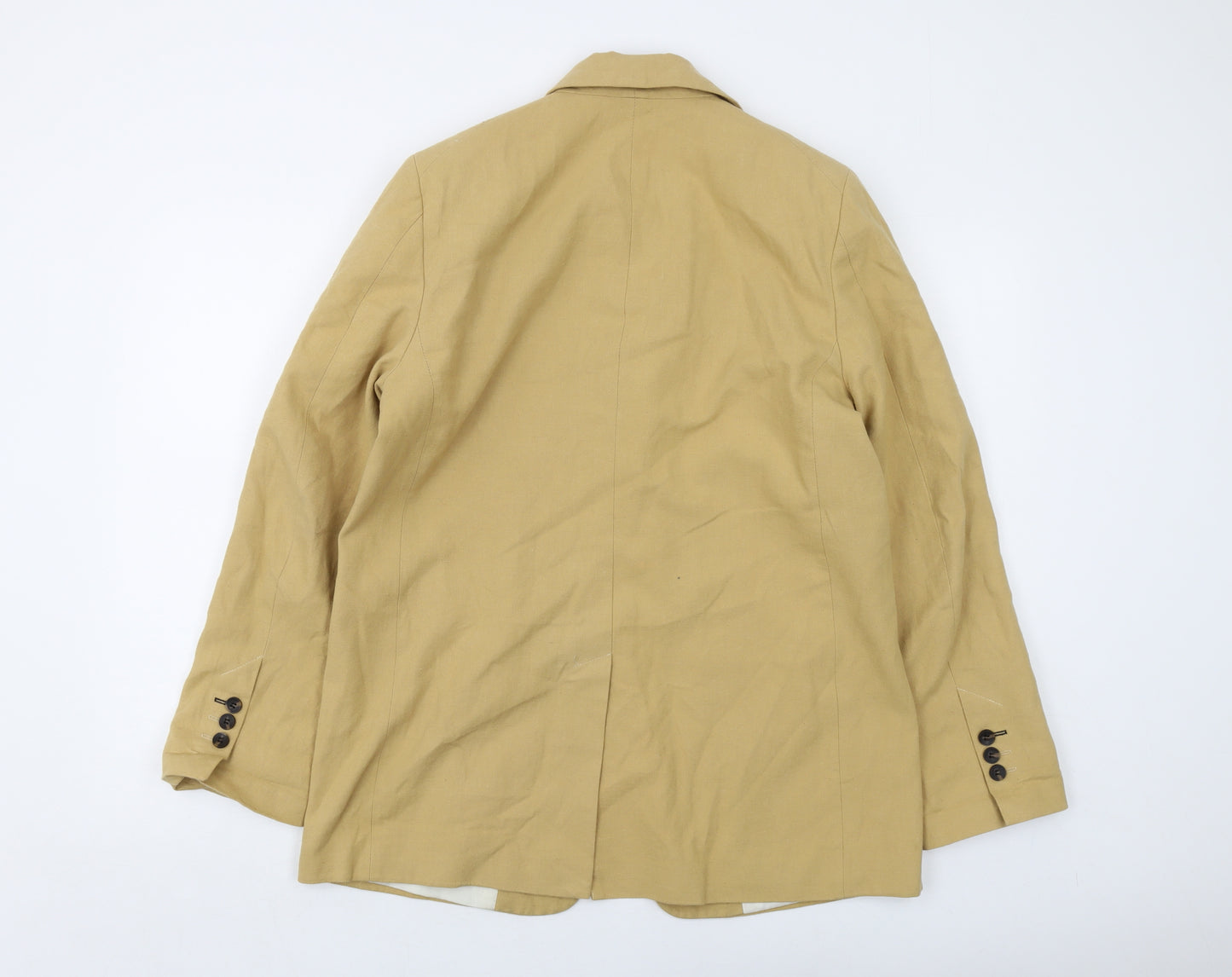 Topshop Womens Beige Jacket Size 12 Button