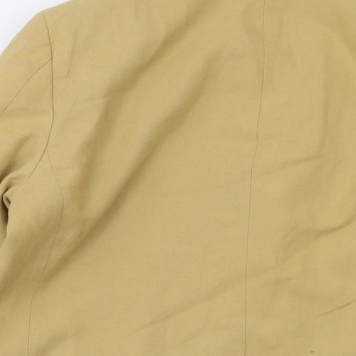 Topshop Womens Beige Jacket Size 12 Button