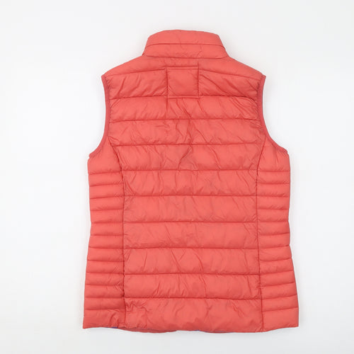 Crew Clothing Womens Orange Gilet Waistcoat Size 10 Zip