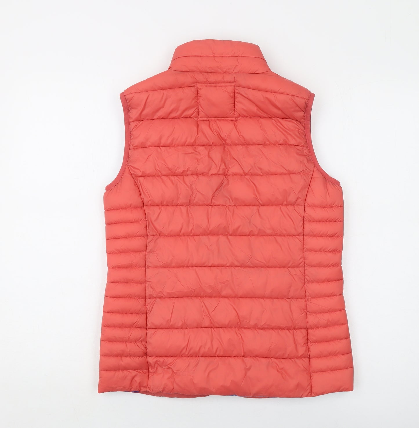 Crew Clothing Womens Orange Gilet Waistcoat Size 10 Zip