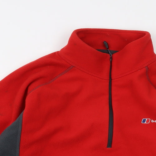 Berghaus Mens Red Polyester Pullover Sweatshirt Size M