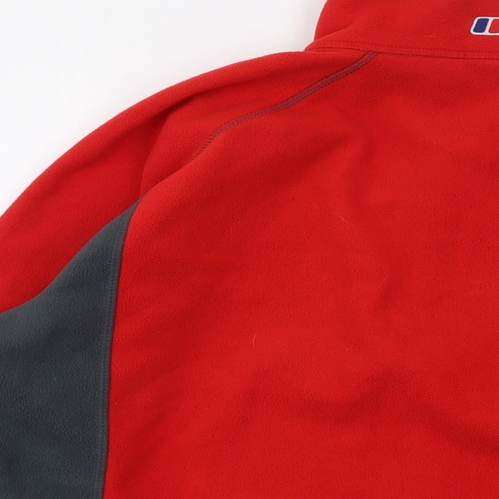 Berghaus Mens Red Polyester Pullover Sweatshirt Size M