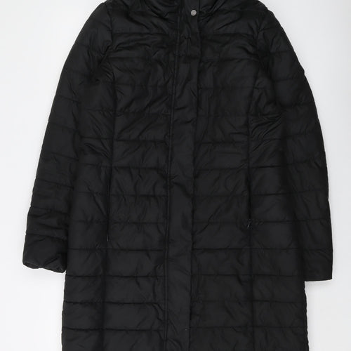 Geox Womens Black Jacket Size 12 Zip