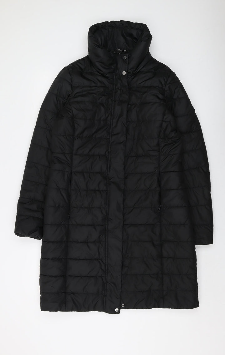 Geox Womens Black Jacket Size 12 Zip