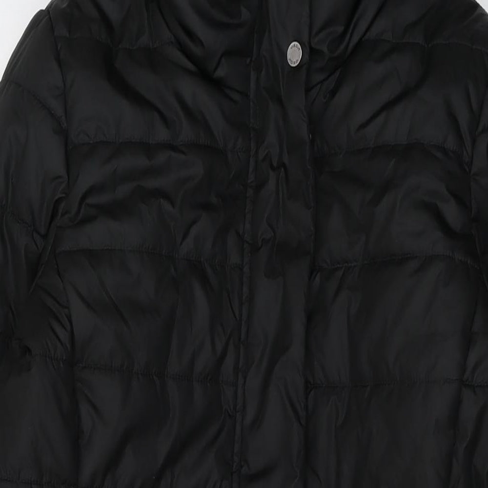 Geox Womens Black Jacket Size 12 Zip
