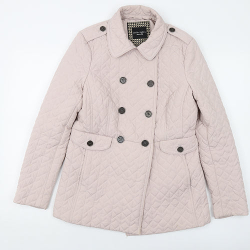Principles Womens Pink Jacket Size 12 Button