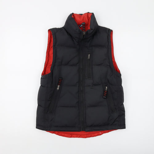 Gap Womens Ivory Gilet Waistcoat Size L Zip